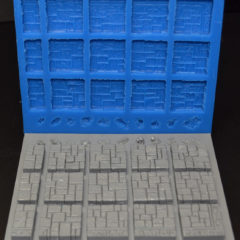 Mold and Plate for #8 Maze Floor Tiles Mold